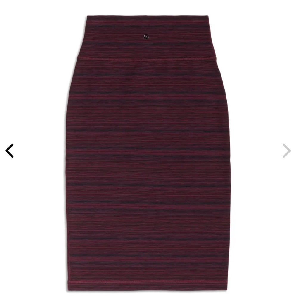 Lululemon Tube and From Skirt - Luon Cyber Red Grape Bordeaux Drama - High Waist